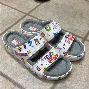 CROCS Toy Story Holiday White Mules